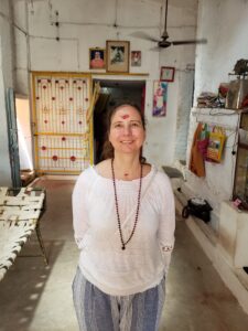 Turiya at the caves on Arunachala