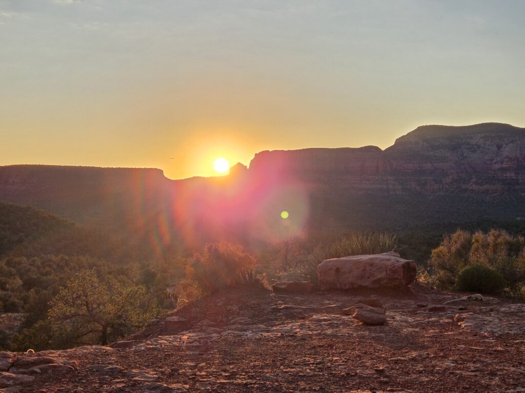 sunset in Sedona